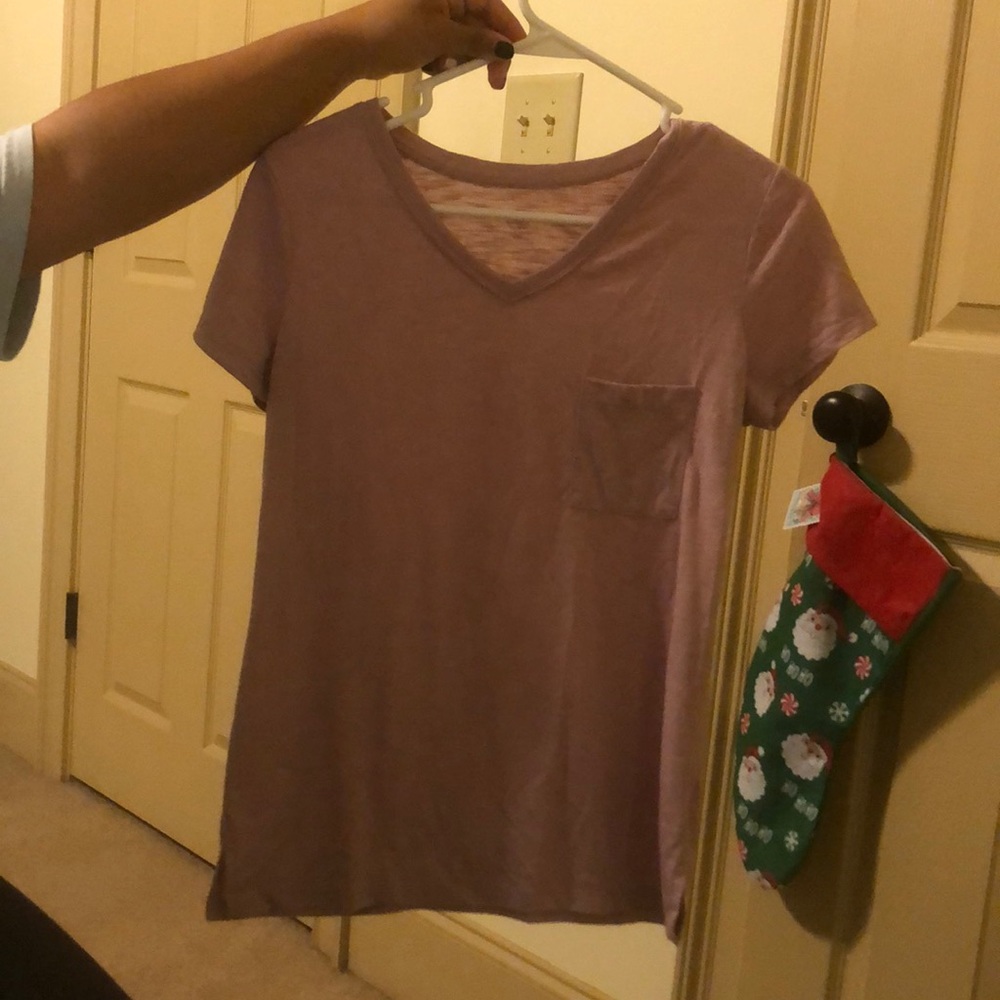 purple t-shirt